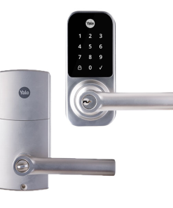 Chapa digital con manija y llaves – YDL 120 – cromo – 16478 – niquelada – YALE