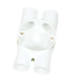 UPVC Round Conduit Circular H – Four Way Box 20mm