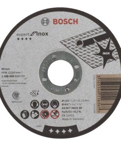 Disco Abrasivo Corte Expert for INOX 115×1.6 (Recto) BOSCH 2608.600.215-000
