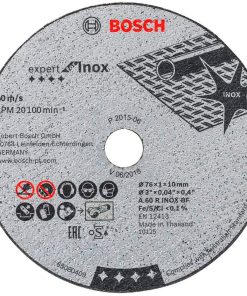 Disco de corte Expert for Inox para acero inoxidable 76 x 10 x 1 mm BOSCH 2608.601.520-000