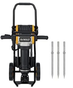 MARTILLO ROMPEPAVIMENTO HEXAGONAL 28MM AVC 2100W 68J 31KG + CARRITO + 3 PUNTAS D25980-K30