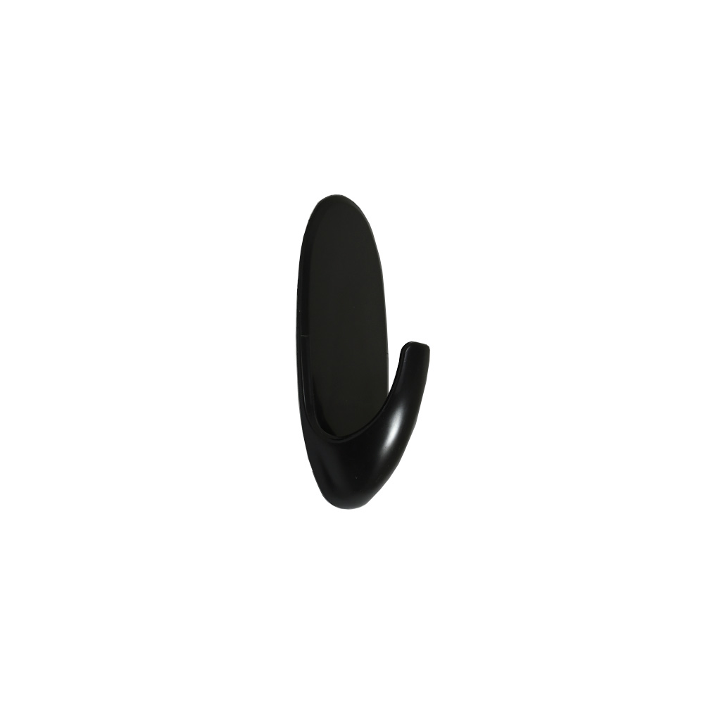 COLGADOR OVALADO PLASTICO 1PZ NEGRO 100MM LH-3581 - Image 3