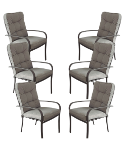 Juego de 6 sillones para jardín Elba