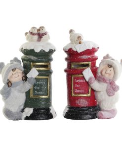 Adorno Navideño DKD Home Decor Multicolor 16 x 28 x 40 cm (2 Unidades)