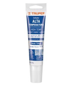 Sellador de silicón azul para altas temperaturas, 85 g Truper ALTE-A 17568