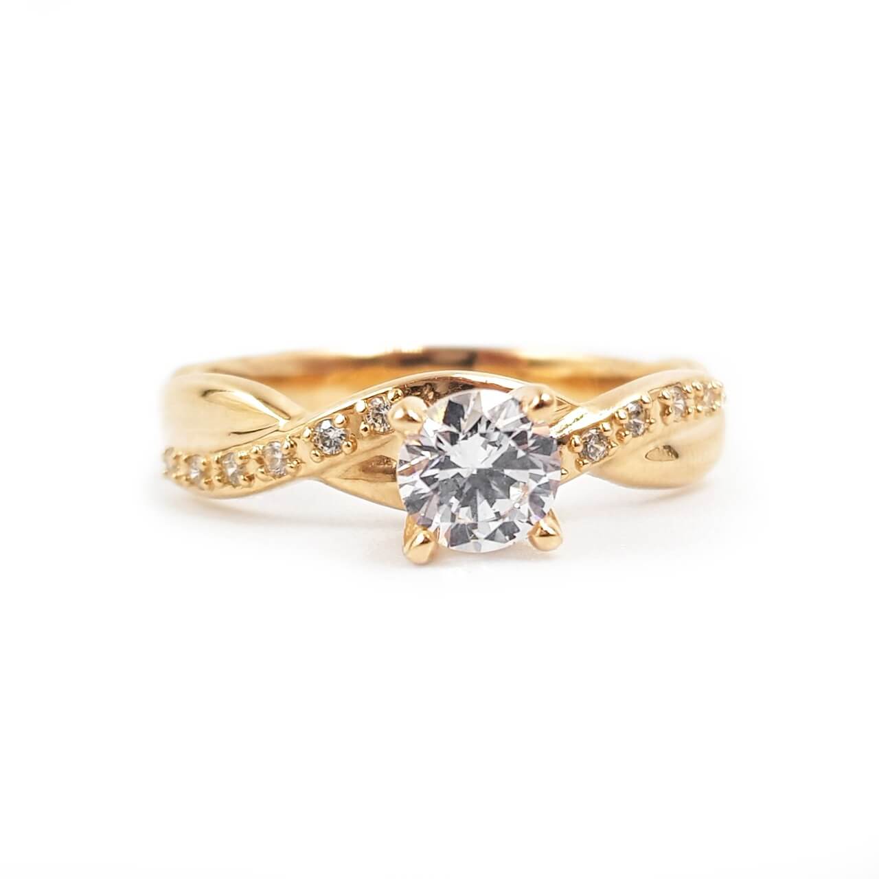 Anillo de compromiso V27 – Oro 18k