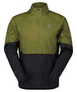 ENDURANCE ANORAK WB VERDE FIR / NEGRA CHAQUETA / CORTAVIENTOS TRAIL RUNNING SCOTT 400402