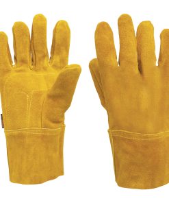 Guantes de carnaza, cortos, unitalla, Truper GU-535 14241