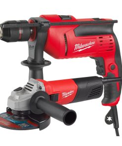 KIT TALADRO PD705 + AMOLADORA 115 AG800 MILWAUKEE