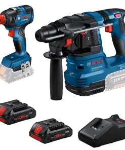 Kit Bosch GBH 18V-22 + GDX 18V-200 + 2 Baterías Pro Core 4 Ah + Cargador Gal 18V-40