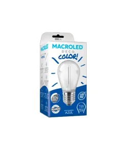 Lampara Led Filamento 1W Azul