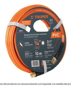 Manguera de PVC para compresor, 5 m x 3/8″, Truper MAN-PI-5-3/8 10892
