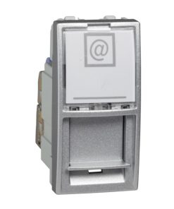RJ45 Socket Outlet – Cat6 (STP) – Aluminium