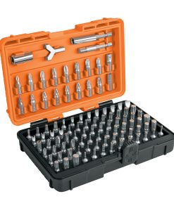 Juego de 100 puntas mixtas largo 1″ en estuche plástico Truper PUN-100 17794