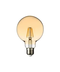 Lampara Led Vintage Globo G125 8W Ambar E27 Luz Calida