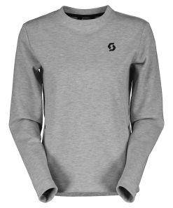 WS TECH CREWNECK GRIS MELANGE SUDADERA CHICA SCOTT CASUAL 403295