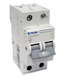INTERRUPTOR AUTOMATICO TD3 EM06 1P+N 50A 6kA C 2M 105142 TERASAKI