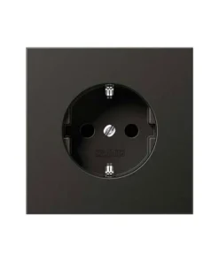 BASE ENCHUFE SCHUKO 10-16 A/250 V PROTECCION NIÑOS ANTRACITA