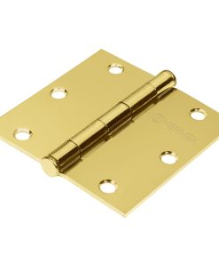 Bisagra cuadrada 3-1/2″ acero latonado, plana, BC-351P Hermex 43238