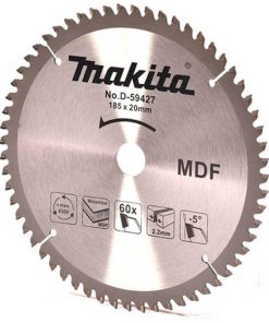 Disco de sierra para melamine 10″ x 25.4 mm x 2.60 mm 84 Dientes D-62452 Makita
