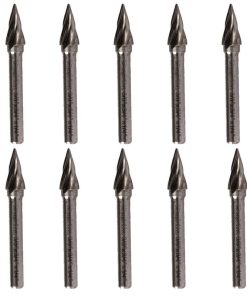Lima rotativa conica P/No Ferroso 3/8″x 3/4″ VASTAGO 1/4″ 10 UNIDAD Makita B-53104-10
