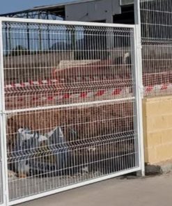 Puerta abatible 1 hoja hércules blanca 1,50 metros alto x 2,50 metros ancho