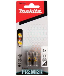 Punta Torx T10 x 25mm 2 unid Impact Premier Makita E-03193