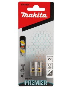 Punta Torx T25 x 25mm 2 unid Impact Premier Makita E-03224