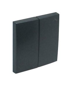 TAPA DOBLE CONMUTADOR PERSIANA LOGUS 90 GRIS
