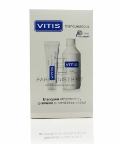 Vitis Pack Blanqueador Colutorio 500 Ml Pack Con Pasta Dentrífica 100 Ml