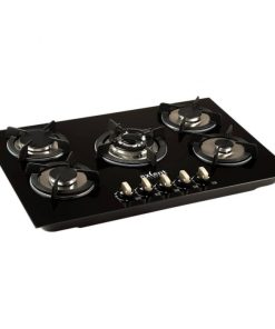 PARRILLA PANEL D/VIDRIO 5 QUEMADORES 76X51 cm JZ-BS5B  ANASTASIA AXCENT