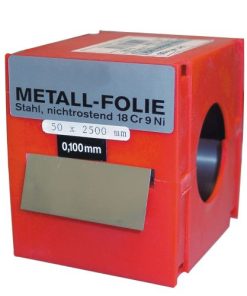 Vogel-464200-Rollo fleje calibrado 2.5 m x 50mm inox (espesor 0,2 mm)