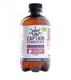 KOMBUCHA SABOR CALIFORNIA RASPBERRY BIO 400ML – CAPTAIN – Pack 12 Unidades