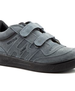 Deportivos Hombre Piel Gris, Blanco y Marrón