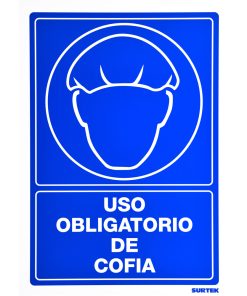 Señal «Uso obligatorio de cofia» Surtek SES25