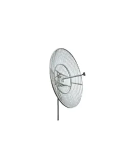 Antena parabólica de rejilla, frecuencia 824-896 MHz, ganancia de 20 dBi. Ideal como antena donadora para amplificadores de señal en comunidades alejadas.