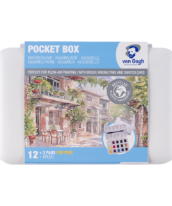 Acuarela VAN GOGH. Pocket Box 12 y 3 pastillas y pincel