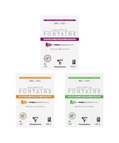 Fontaine® Extra Blanc Bloc de Acuarela Encolado 2 Lados 300 g – Papel 100% Algodón Profesional