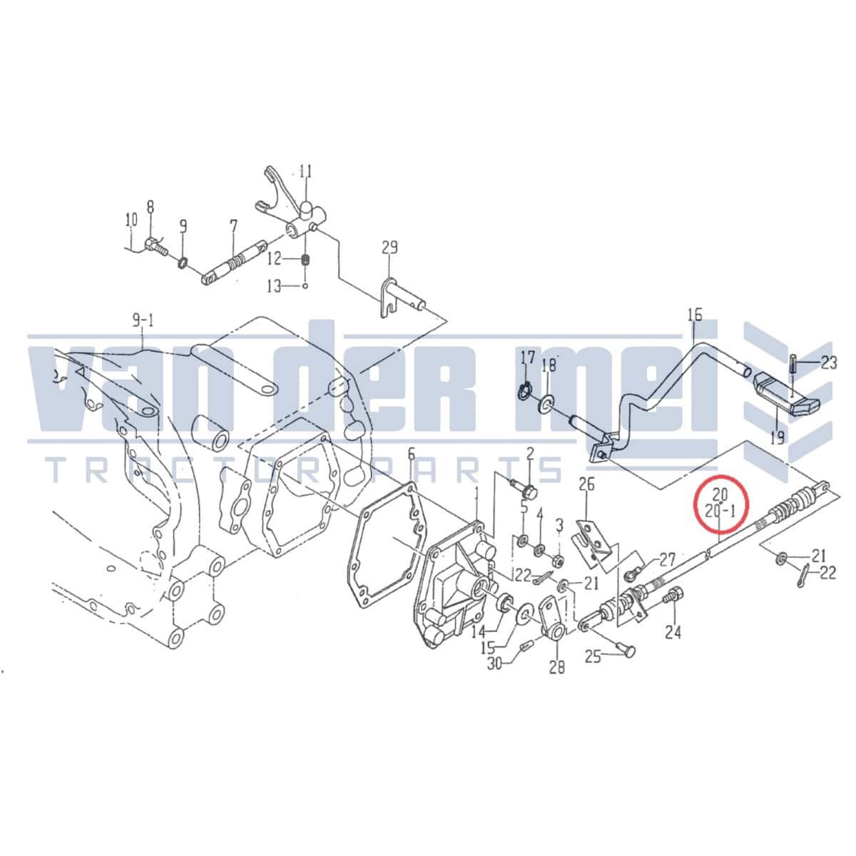 Cable lanzadera Iseki TA Landleader, TK532, TK538, 5035, 5040, 5135, 5140 (original) - Image 3