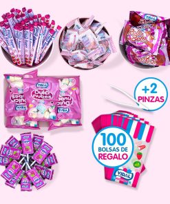 Mesa de chuches envueltas Princess